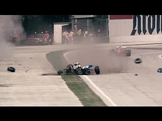 ayrton senna's fatal crash at the san marino grand prix, imola, may 1, 1994