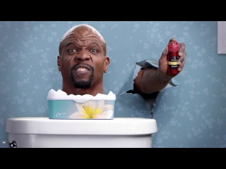 terry crews breaks through the walls with old spice