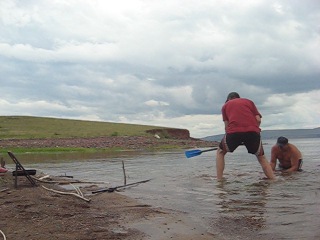 fishing in the krasnoyarsk sea large big huge fish saragash